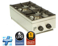 Parry AG2H LPG 2 burner Gas Hob Unit